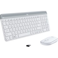 LOGITECH MK470 Slim Wireless Combo - OFFWHITE - RUS