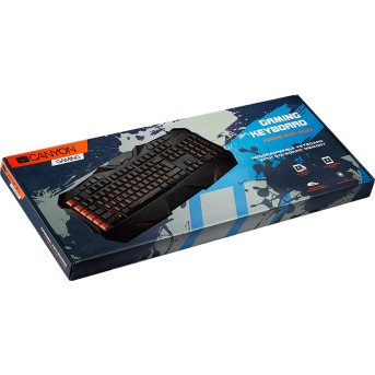 CANYON Wired multimedia gaming keyboard with lighting effect, Marco setting function G1-G5 five keys. Numbers 118keys, RU layout, cable length 1.73m, 500*223*35mm, 0.822kg - Metoo (2)