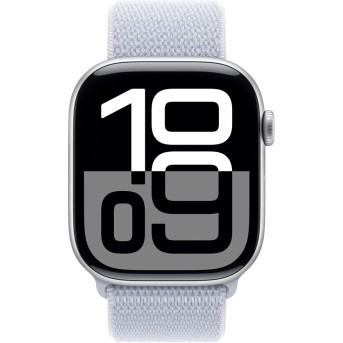 Apple Watch Series 10 GPS 42mm Silver Aluminium Case with Blue Cloud Sport Loop,Model A2997 - Metoo (2)