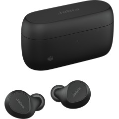 JABRA EVOLVE2 Buds MS, Cradle USB-C MS, Link 380 BT adapter USB-C MS, 30 cm USB-C to USB-A cable, Ear gels, USB-A to USB-C adapter, warranty