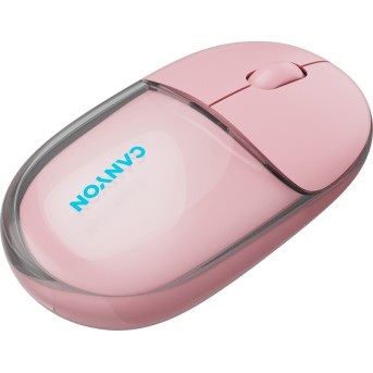 CANYON mouse OnClick 24 BT/ Wireless Transparent/Pink в Metoo.kz - Metoo (7)