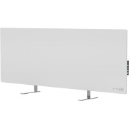 AENO Premium Eco Smart Heater, 700W, Tempered glass, Infrared+convection heating type, Led display Plug type: Europe (E/F type), WHITE