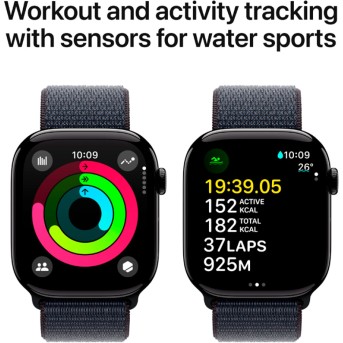 Apple Watch Series 10 GPS 42mm Jet Black Aluminium Case with Ink Sport Loop,Model A2997 - Metoo (8)