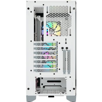 Corsair iCUE 4000X RGB Tempered Glass Mid-Tower, White - Metoo (4)