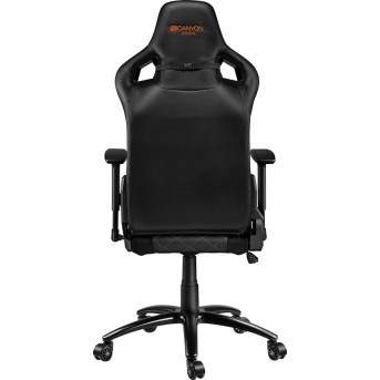 CANYON Nightfall GС-7 Gaming chair, PU leather, Cold molded foam, Metal Frame, Top gun mechanism, 90-160 dgree, 3D armrest, Class 4 gas lift, metal base ,60mm Nylon Castor, black and orange stitching - Metoo (6)