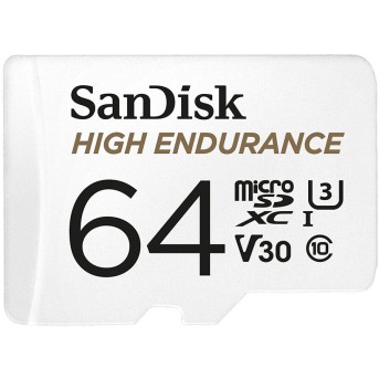 SANDISK 64GB MAX ENDURANCE microSDHC Card with Adapter - Metoo (1)