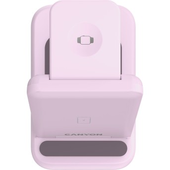 CANYON wireless charger WS-304 15W 3in1 Iced Pink в Metoo.kz - Metoo (7)