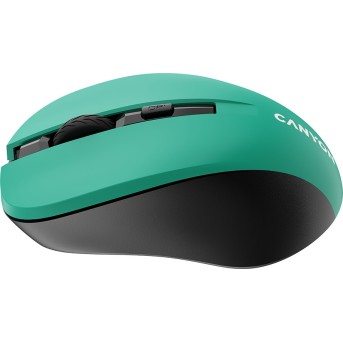 CNE-CMSW1GR CANYON мышь, цвет - зеленый, беспроводная 2.4 Гц, DPI 800/<wbr>1000/<wbr>1200 DPI, 3 кнопки и колесо прокрутки, прорезиненное покрытие - Metoo (4)