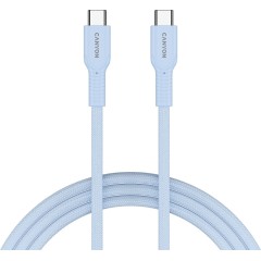 CANYON cable OnWire 60CL C-C 60W COLOR Braided 1m Light Blue