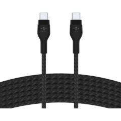 BELKIN USB-C to USB-C 2.0 Braided silicone, 3M, Black