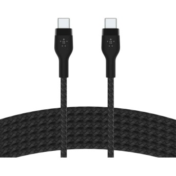 BELKIN USB-C to USB-C 2.0 Braided silicone, 3M, Black в Metoo.kz - Metoo (1)