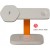 CANYON Wireless Charging Station Hexagon 310 3in1 LightGrey/<wbr>Orange - Metoo (1)
