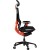 LORGAR Grace 855, Gaming chair, Mesh material, aluminium frame, multiblock mechanism, 3D armrests, 5 Star aluminium base, Class-4 gas lift, 60mm PU casters, Red + black - Metoo (3)