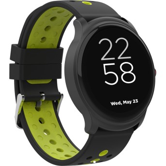 Smart watch, 1.3inches IPS full touch screen, Alloy+plastic body,IP68 waterproof, multi-sport mode with swimming mode, compatibility with iOS and android,Black-Green with extra belt, Host: 262x43.6x12.5mm, Strap: 240x22mm, 60g - Metoo (3)