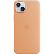iPhone 15 Plus Silicone Case with MagSafe - Orange Sorbet,Model A3124
