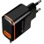 CANYON Universal 1xUSB AC charger (in wall) with over-voltage protection, plus Type C USB connector, Input 100V-240V, Output 5V-2.1A, with Smart IC, black (orange stripe)​, cable length 1m, 81*47.2*27mm, 0.059kg - Metoo (1)