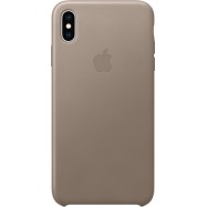 iPhone XS Max Leather Case - Taupe, Model