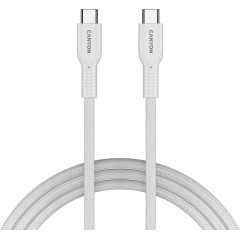 CANYON cable OnWire 60CL C-C 60W COLOR Braided 1m White