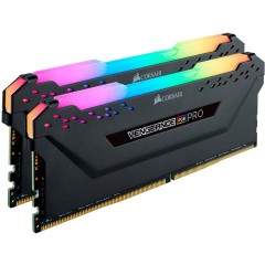 Corsair DDR4, 3600MHz 32GB 2x16GB DIMM, Unbuffered, 18-22-22-42, Base SPD@2666, XMP 2.0, VENGEANCE RGB PRO Heatspreader, RGB LED, 1.35V. for AMD, EAN:0840006621003