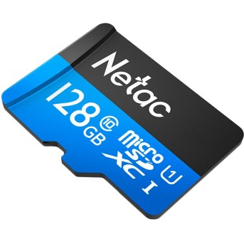 Netac MicroSD card P500 Standard 128GB, retail version w/SD adapter в Metoo.kz - Metoo (1)
