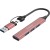 CANYON hub DS-02 4in1 USB-A/C Pink в Metoo.kz - Metoo (3)