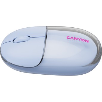 CANYON mouse OnClick 24 BT/ Wireless Transparent/Blue в Metoo.kz - Metoo (4)