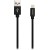 CANYON MFI-3 Charge & Sync MFI braided cable with metalic shell, USB to lightning, certified by Apple, cable length 1m, OD2.8mm, Black - Metoo (1)