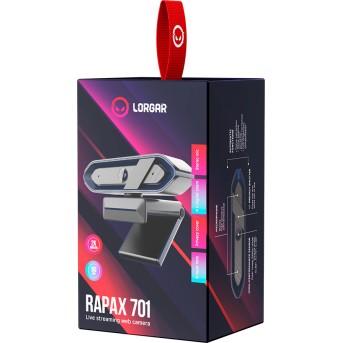 LORGAR Rapax 701, Streaming Camera,2K 1080P/<wbr>60fps, 1/<wbr>3'',4Mega CMOS Image Sensor, Auto Focus, Built-in high sensivity low noise cancelling Microphone, Blue coating color, USB 2.0 Type C , L=2000mm, size: 105x46.8x62.5mm, Weight: 108g - Metoo (6)