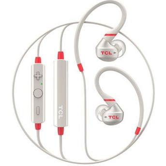 TCL In-ear Bluetooth Sport Headset, IPX4, Frequency of response: 10-22K, Sensitivity: 100 dB, Driver Size: 8.6mm, Impedence: 16 Ohm, Acoustic system: closed, Max power input: 20mW, Bluetooth (BT 5.0) & 3.5mm jack, Color Crimson White - Metoo (2)