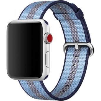 Ремешок для Apple Watch 42mm Midnight Blue Из плетенного нейлона (Demo) - Metoo (1)