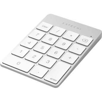SATECHI Aluminum Slim Rechargeable Bluetooth Keypad Silver - Metoo (4)