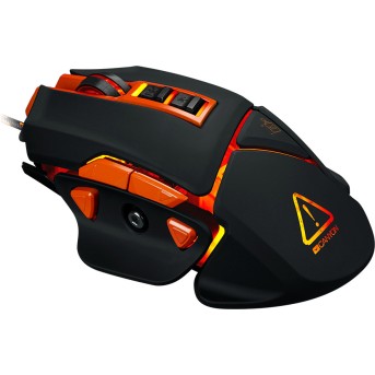 CANYON Optical gaming mouse, adjustable DPI setting 800/<wbr>1600/<wbr>2400/<wbr>3200/<wbr>4800/<wbr>6400, LED backlight, moveable weight slot and retractable top cover for comfortable usage, Black rubber, cable length 1.70m, 137*90*42mm, 0.154kg(replacement) - Metoo (5)