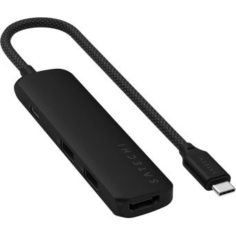 SATECHI 4-in-1 USB-C Slim Multiport Adapter 4K (Black) - Metoo (2)