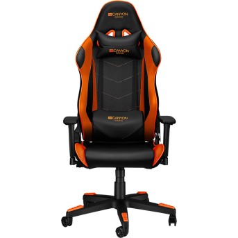 Кресло для геймеров Canyon Deimos CND-SGCH4 черно-оранжевое - Metoo (2)