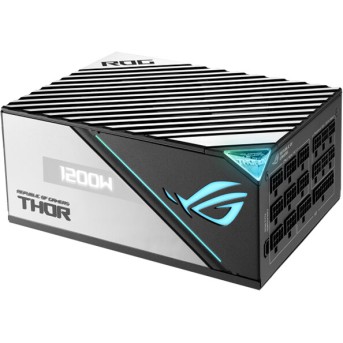 ASUS ROG Thor 1200W Platinum II PSU, PCIe Gen 5.0 ready, Fully modular, 80 Plus Platinum, Lambda A++, ROG heatsinks, 135mm Axial-tech fan with PWM control, Dual ball fan bearings, 0dB Technology, OLED power display, Aura Sync, 10-year warranty - Metoo (1)
