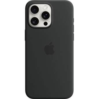 iPhone 15 Pro Max Silicone Case with MagSafe - Black,Model A3126 - Metoo (2)