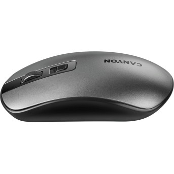 2.4GHz Wireless Rechargeable Mouse with Pixart sensor, 4keys, Silent switch for right/<wbr>left keys,DPI: 800/<wbr>1200/<wbr>1600, Max. usage 50 hours for one time full charged, 300mAh Li-poly battery, Dark grey, cable length 0.6m, 116.4*63.3*32.3mm, 0.075kg - Metoo (4)