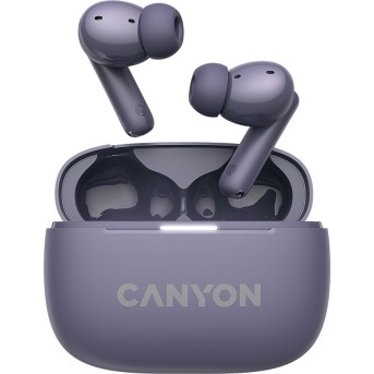 CANYON OnGo TWS-10 ANC+ENC, Bluetooth Headset, microphone, BT v5.3 BT8922F, Frequence Response:20Hz-20kHz, battery Earbud 40mAh*2+Charging case 500mAH, type-C cable length 24cm,size 63.97*47.47*26.5mm 42.5g, Purple - Metoo (1)