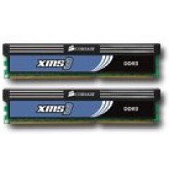 Corsair DDR3, 1600MHz 2x512Mx64non-ECC 2x240 DIMM, unbuffered, 9-9-9-24, XMS, 1.65V, matched pair, EAN:0843591010146