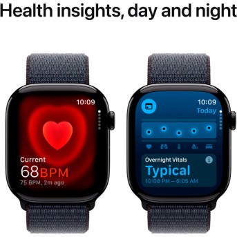 Apple Watch Series 10 GPS 42mm Jet Black Aluminium Case with Ink Sport Loop,Model A2997 - Metoo (9)
