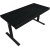 Dual-motor sit/stand adjustable-height gaming desk with wireless charger, RGB lighting, control panel, and USB ports, PB melamine surface tabletop, black. в Metoo.kz - Metoo (3)