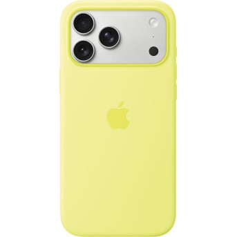 iPhone 17 Pro Max Silicone Case with MagSafe - Neon Yellow,Model A3560 в Metoo.kz - Metoo (1)