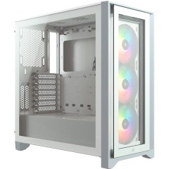 Corsair iCUE 4000X RGB Tempered Glass Mid-Tower, White