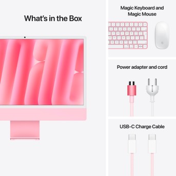 24-inch iMac with Retina 4.5K display: Apple M4 chip with 8‑core CPU and 8‑core GPU, 16GB, 256GB SSD - Pink,Model A3247 в Metoo.kz - Metoo (12)