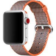Ремешок для Apple Watch 38mm Spicy Orange Из плетенного нейлона (Demo)
