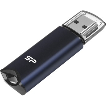 Silicon Power Marvel - M02 128GB Pendrive USB 3.2 Gen 1 Blue, Built-in straphole, Aluminum housing в Metoo.kz - Metoo (1)