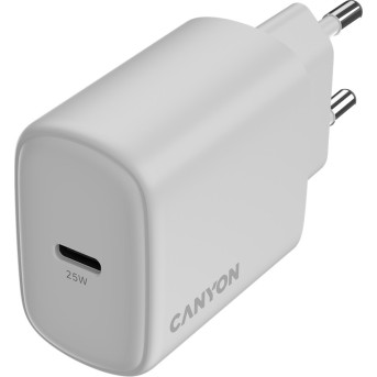 CANYON charger OnCharge 250 25W 1xPD EU White в Metoo.kz - Metoo (4)