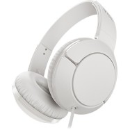 TCL On-Ear Wired Headset, Strong BASS, flat fold, Frequency of response: 10-22K, Sensitivity: 102 dB, Driver Size: 32mm, Impedence: 32 Ohm, Acoustic system: closed, Max power input: 30mW, Connectivity type: 3.5mm jack, Color Ash White