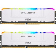 Crucial Ballistix 2x8GB (16GB Kit) DDR4 3200MT/s CL16 Unbuffered DIMM 288pin White RGB 649528824745