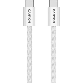CANYON cable OnWire 60MG C-C 60W Magnet Braided 1m White - Metoo (1)